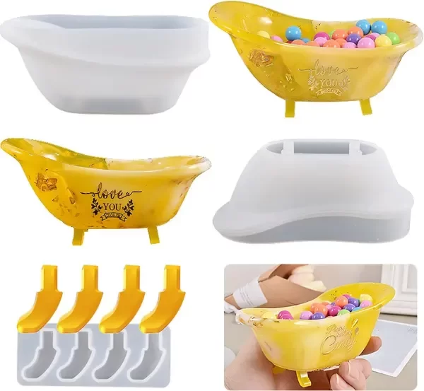 Producto - Molde silicona jabonera bañadera - 2