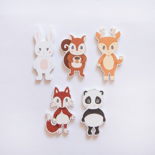 Producto - Animales del bosque para el agua (5 piezas