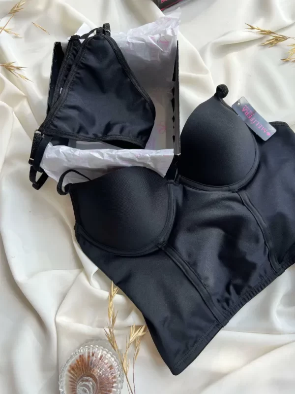 Producto - ART 3760 CORSET DE MICROFIBRA CON LESS SHINE