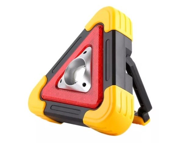 Producto - BALIZA LINTERNA PORTÁTIL LED RECARGABLE Señal de Advertencia Solar y USB