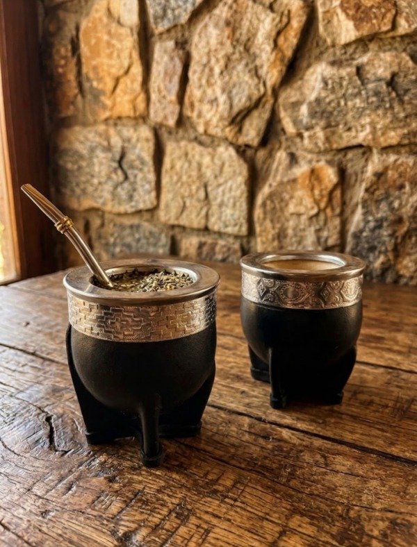Producto - Mate imperial clasico grabado + bombilla - 1