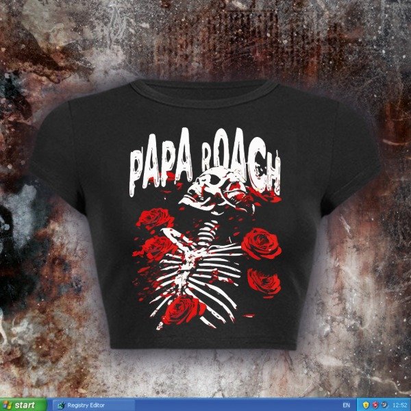 Producto - Skeleton roses - Baby tee