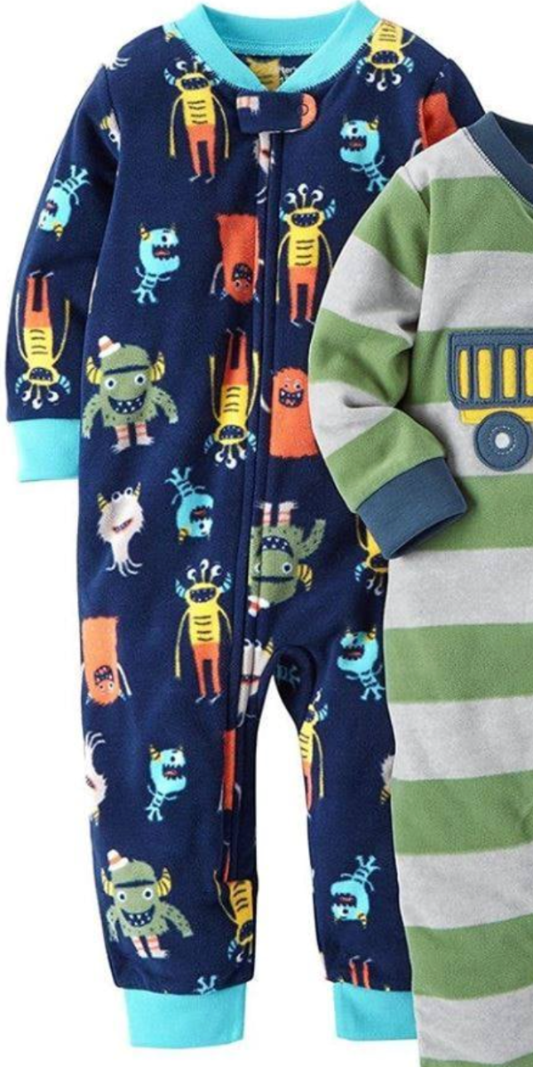 Producto - Enterito Micropolar Bebe Azul Monstruitos Celeste