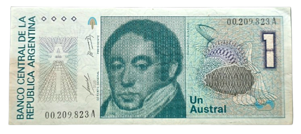 Producto - 1 Austral (Alonso - Concepción)  Num.Bajo! Bott.2801 VF+