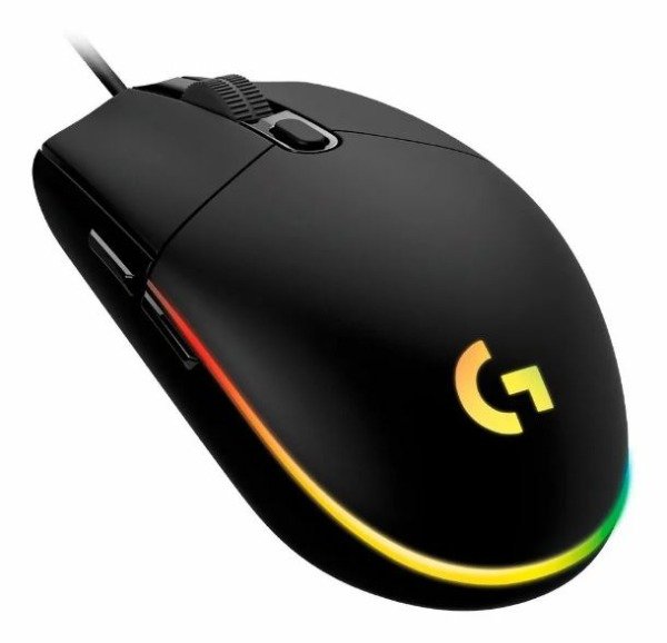 Producto - Mouse Gamer Logitech G203 RGB Negro Blanco Azul - 1