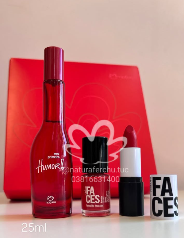 Producto - Caja regalable, humor de 25 ml, esmalte de uñas, labial
