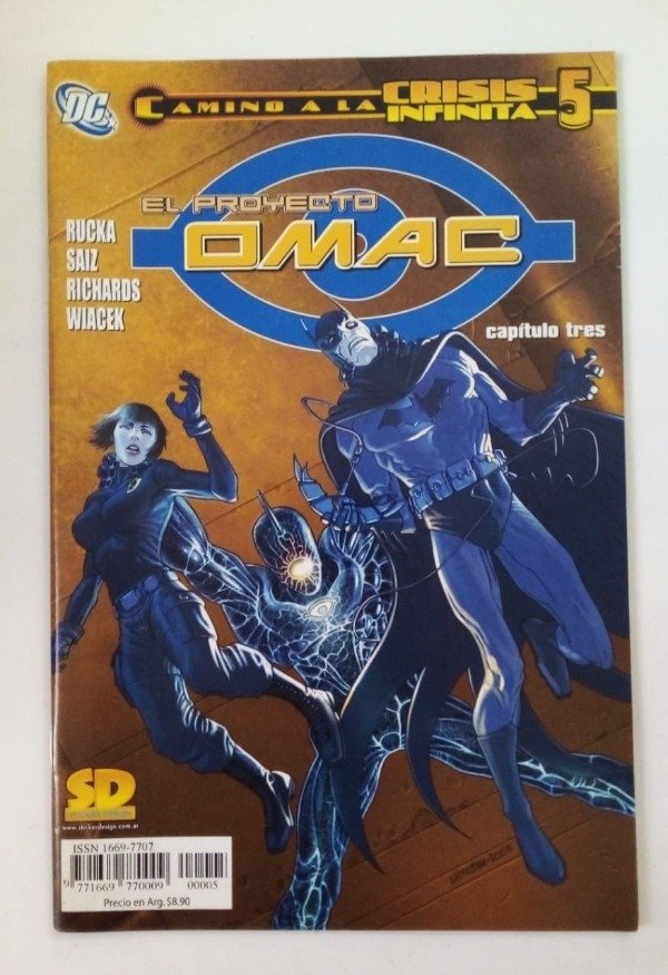 Producto - Camino a la Crisis Infinita #5 El proyecto OMAC 3 - Rucka - SD DC Comics
