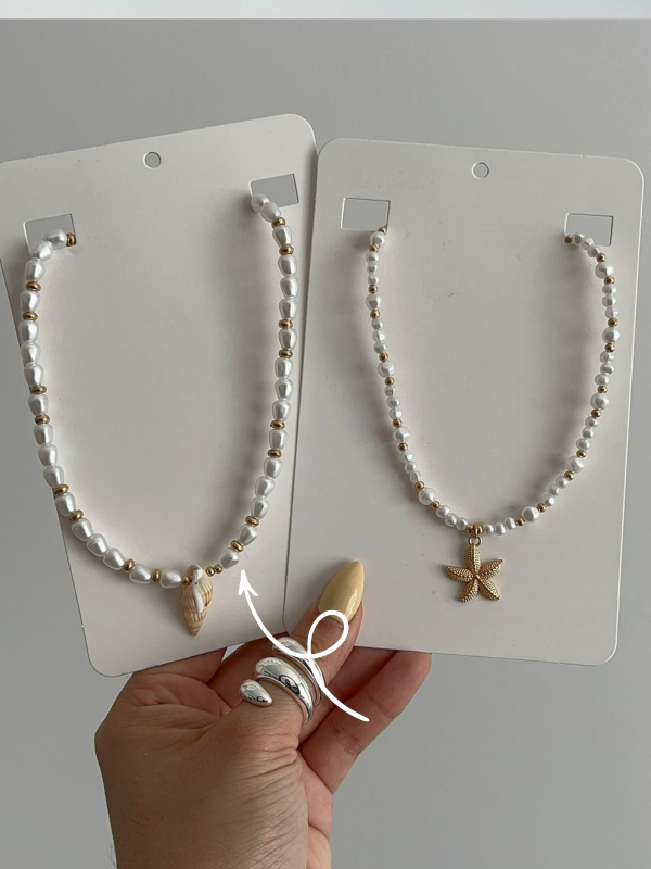 Producto - COLLAR DE PERLAS CON CARACOL