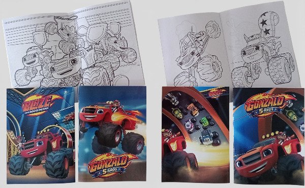 Producto - 10 Libritos colorear 14x10cm personalizados