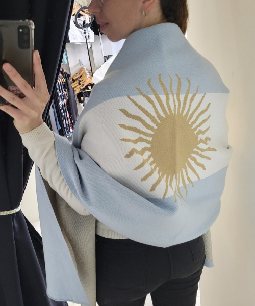 Producto - Bufandon Tejido Algodón Argentina