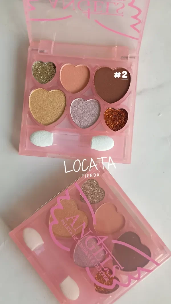 Producto - MINI PALETA DE SOMBRAS Y GLITTER 4 ANGELES - 1