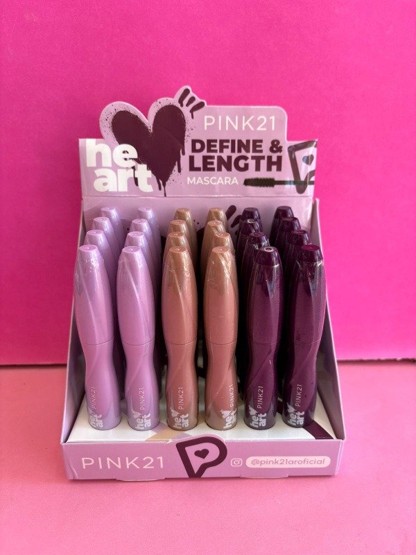 Producto - Caja x24uni. Máscara de pestañas He art pink21