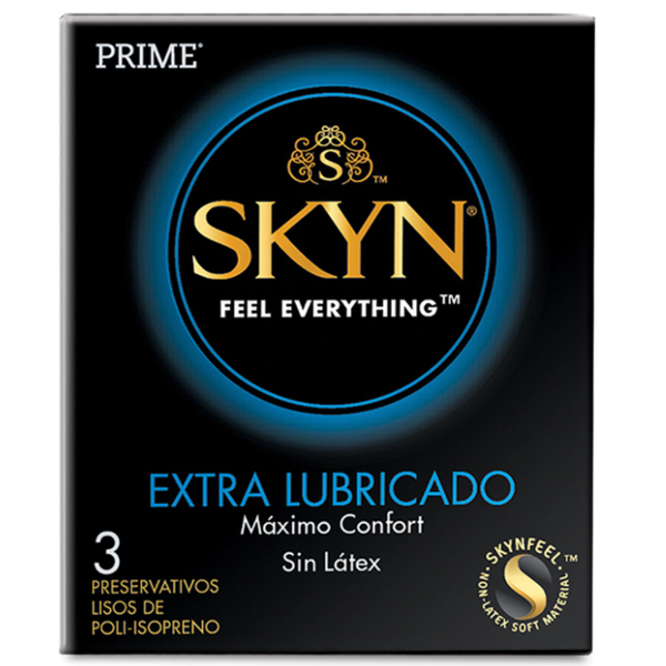 Producto - Preservativos sin Latex SKYN Extra Lubricado x 3 un