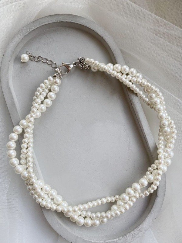 Producto - Collar perlas trenzado
