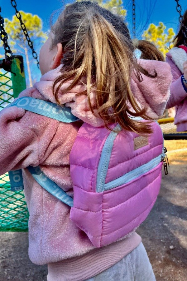 Producto - Mochila Julita rosa con celeste