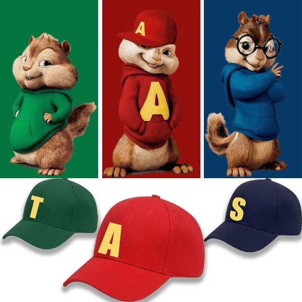 Producto - 3 Gorras alvin y las ardillas