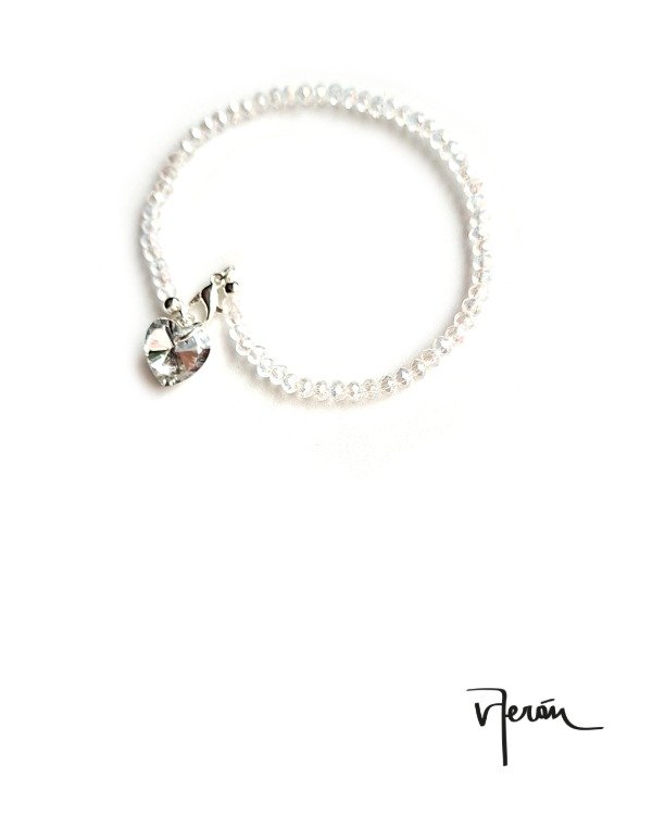 Producto - Pulsera cristal tornasol corazón
