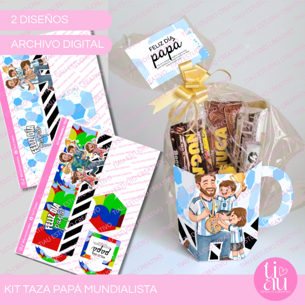 Producto - KIT CAJA TAZA PAPÁ MUNDIALISTA