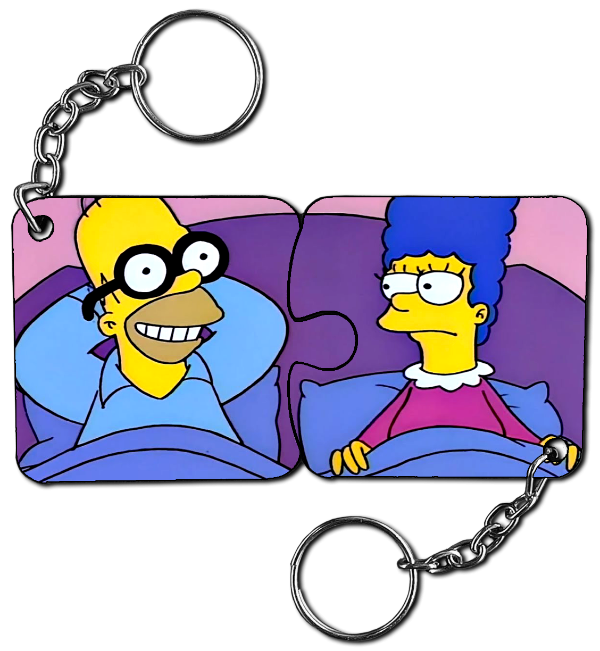 Producto - Homero y Marge D -Llaveros
