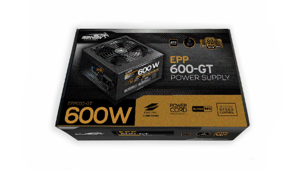 Producto - Fuente ATX 600W -80 plus bronze -ATX 2.31 -fan 12cm -active pfc -autofan speed c - 1