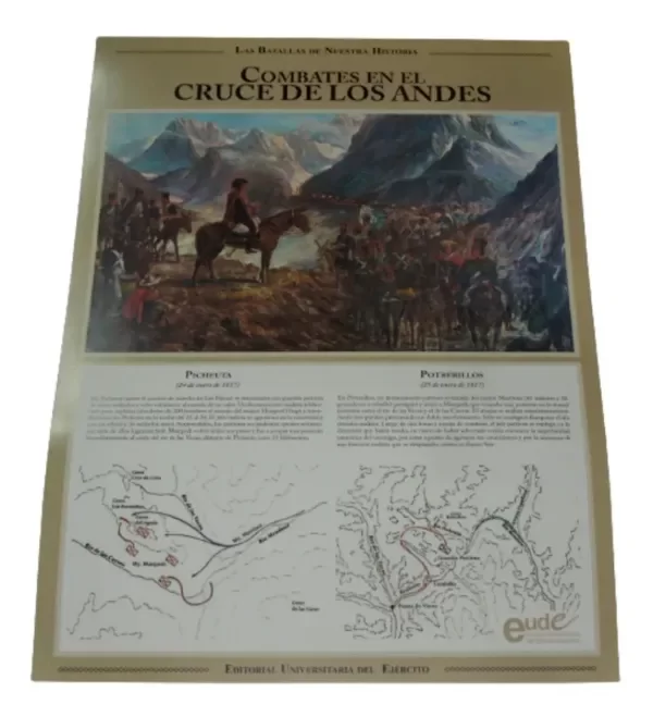 Producto - Combates En El Cruce De Los Andes Lamina Escolar Potrerillos Picheuta