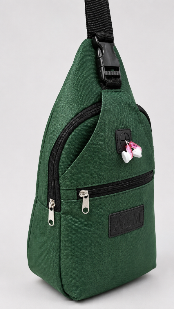 Producto - MOCHILA TRIANGULAR - VERDE