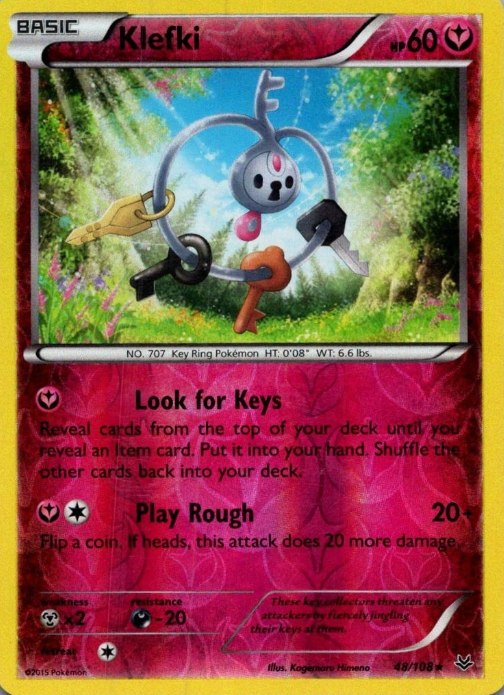 Producto - Klefki - 48/108 - Roaring Skies - Reverse Holo