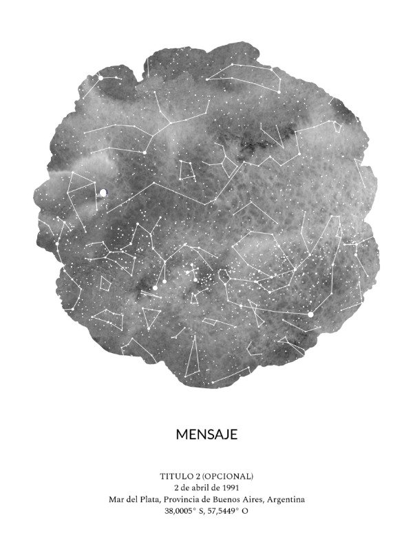 Producto - Mapa Estelar Personalizado (Descargable) - 5