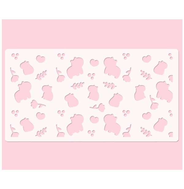 Producto - Stencil para Torta Capibara