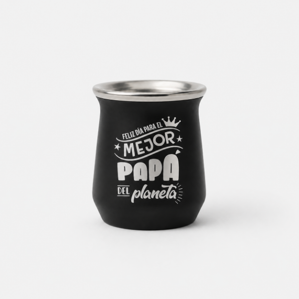 Producto - Mate de Acero Grabado DIA DEL PADRE