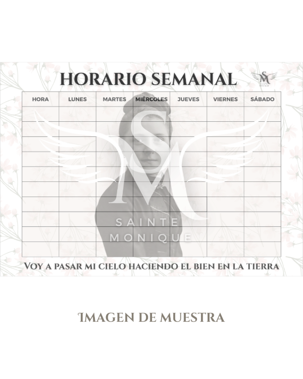 Producto - Horario semanal DIGITAL - Santa Teresita