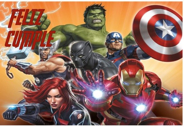 Producto - LAMINA AVENGERS 5  RECTANGULAR