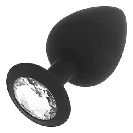 Producto - Plug Anal Silicona Joya Plateada
