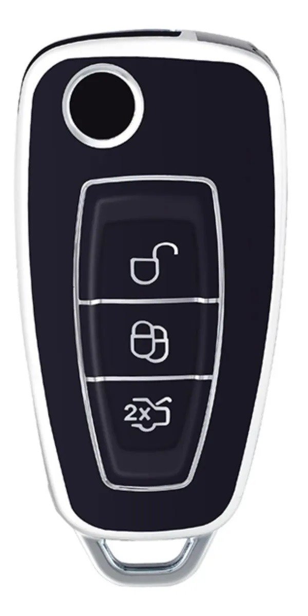 Producto - FUNDA TPU VIRA PLATEADA FIESTA 3 BOT ECOSPORT FOCUS S-MAX MONDEO RANGER