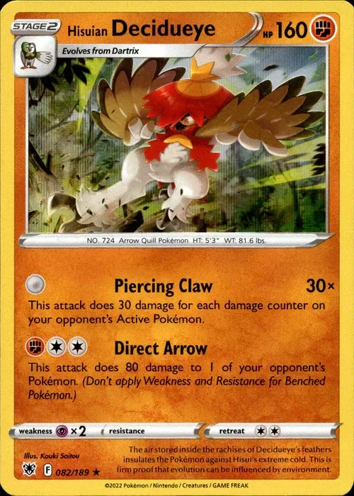 Producto - Hisuian Decidueye - 082/189 - Astral Radiance - Holo
