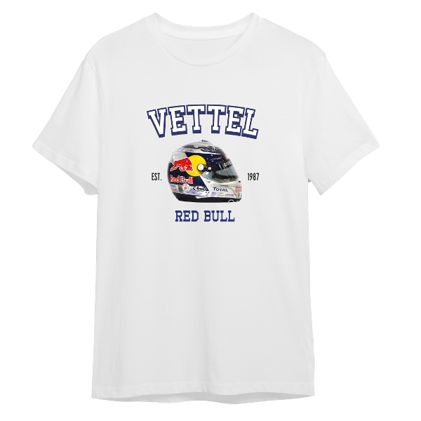 Remera casco vettel rb