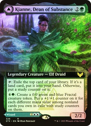 Producto - Kianne, Dean of Substance // Imbraham, Dean of Theory (Extended Art Foil)