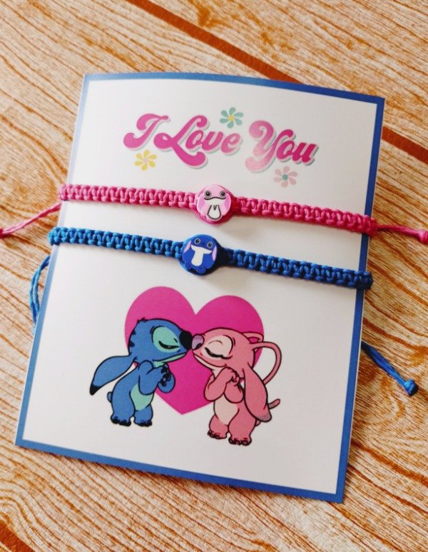 Producto - Pulseras Stitch y Ángel fimo