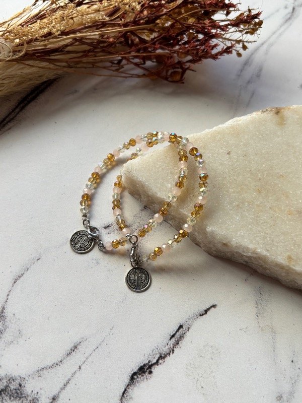 Producto - PULSERA SAN BENITO Y CRISTAL
