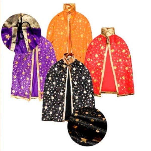 Producto - Capa de mago con estrellas colores surtidos