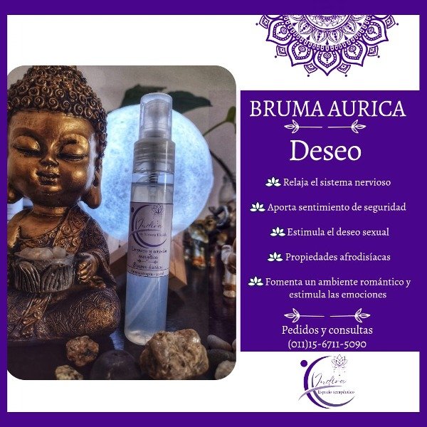 Producto - Bruma áurica Deseo (Aromaterapia + Gemoterapia)