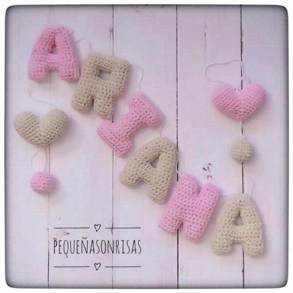Producto - Cartel de 6 Letras con 4 adornos - 1