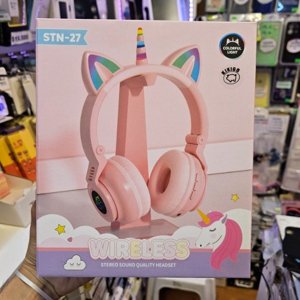 Producto - Auricular Unicornio LED STN 27 Bluetooth