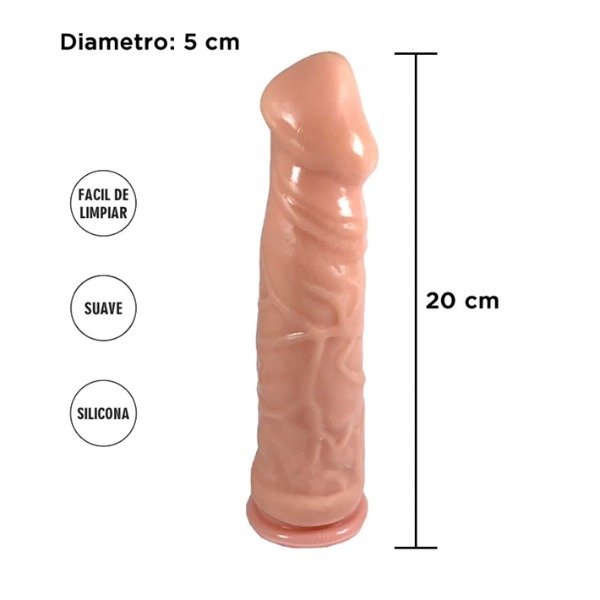 Producto - Dildo Americano XL con sopapa
