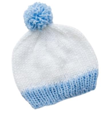 Producto - Gorro Celeste y Blanco T2