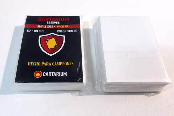 Producto - Sleeves Folios Cartarium Color Blanco 62x89 75u TCG Small YGO