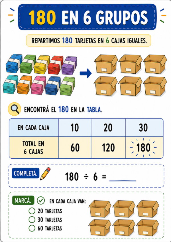 Producto - REPARTIMOS CON TABLAS: Divisiones exactas con apoyo visual - 15