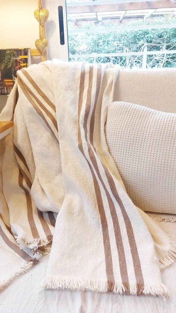 Producto - ALFOMBRA CALI TRIPLE RAYA MARRÓN (1,50 x 1,50)