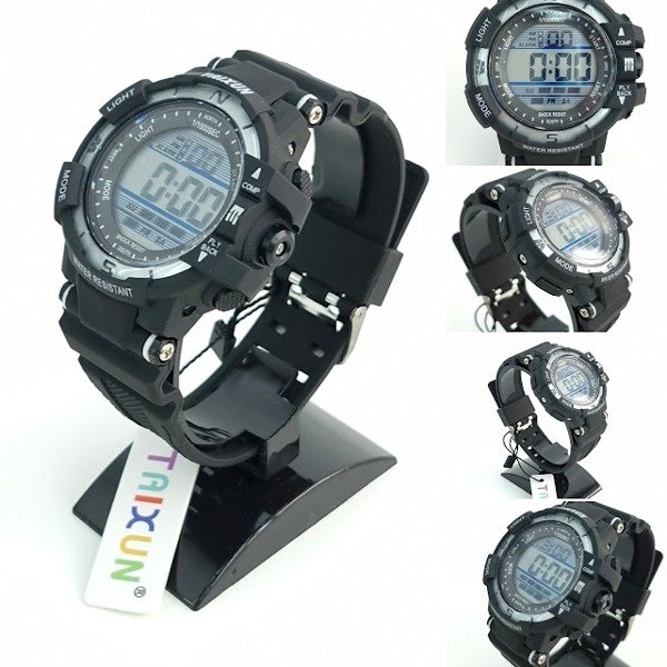 Producto - Reloj deportivo sumergible Taixun modelo Guerrero Gris