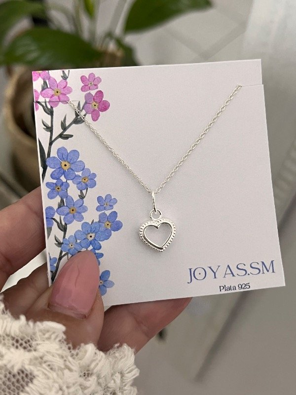 Producto - Conjunto corazón con bordes calado